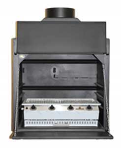 Mildsteel braai with 4Burner gas BBQ